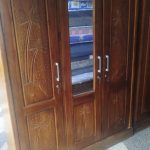 LEMARI JATI 3 PINTU